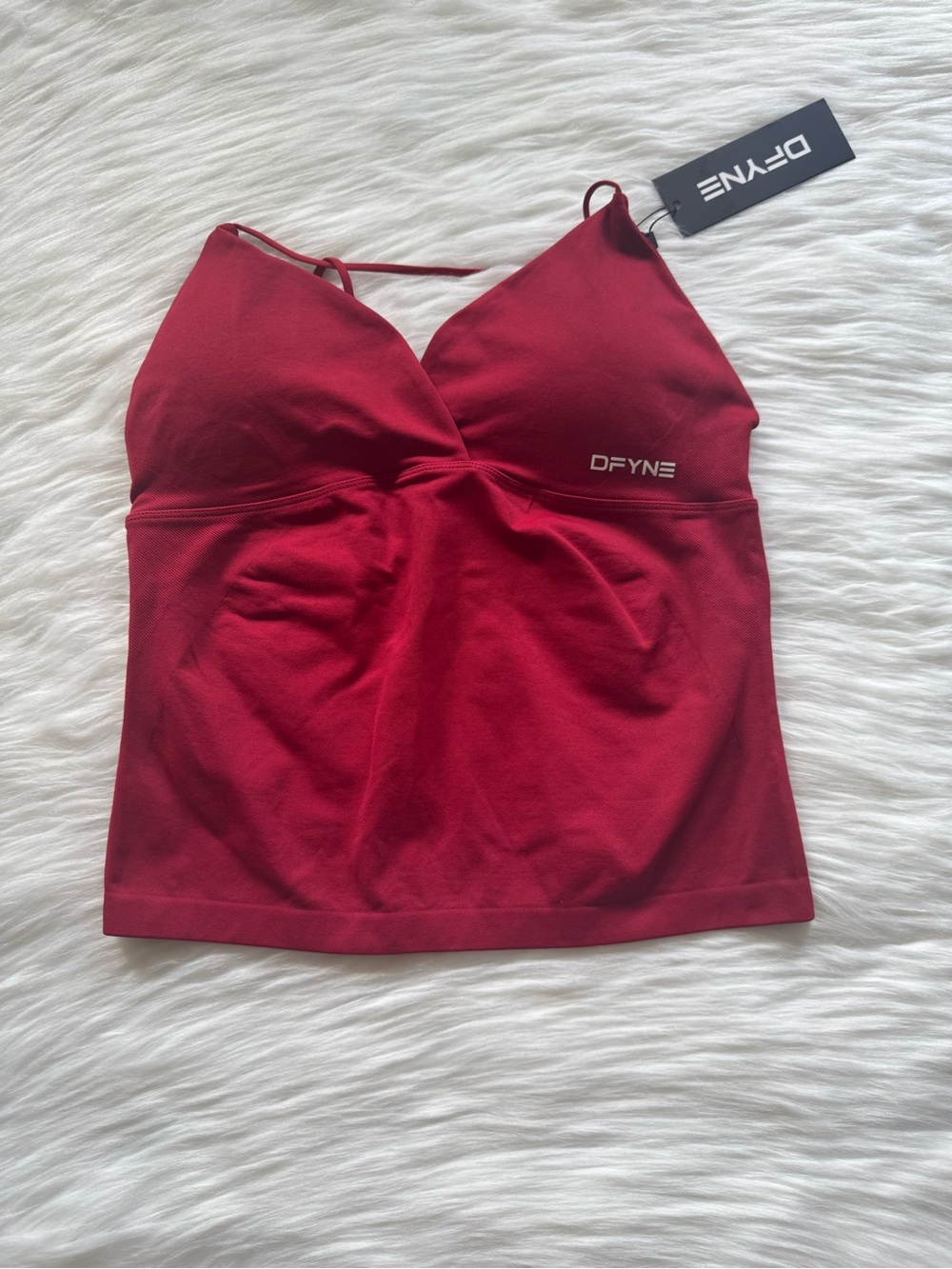 Women's Red Strappy Tank Top